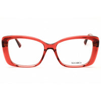 Max & Co MO5132 066 Women's Rectangular Shape Eyeglasses - Shiny Red Acetate Frame ,
