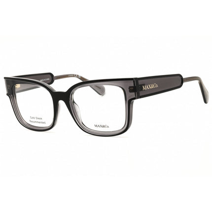 Max & Co MO5133 001 Women's Rectangular Eyeglasses in Shiny Black Injected Propionate ,
