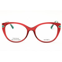 Max & Co MO5135 066 Women's Cat Eye Eyeglasses - Shiny Red Injected Propionate Frame ,