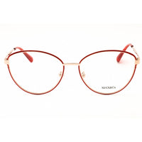Max & Co MO5137 068 Women's Cat Eye Shape Eyeglasses - Red/Gold Metal Full Rim Frame ,