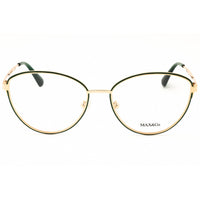 Max & Co MO5137 095 Women's Cat Eye Shape Eyeglasses - Light Green/Gold Metal Frame ,