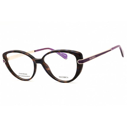 Max & Co MO5147 055 Women's Cat Eye Eyeglasses in Coloured Havana Injected Propionate ,
