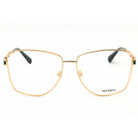 Max & Co MO5164 030 Women's Oval Shape Eyeglasses - Shiny Deep Gold Metal Frame ,