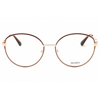 Max & Co MO5165 071 Women's Round Shape Eyeglasses - Bordeaux/Gold Metal Frame ,