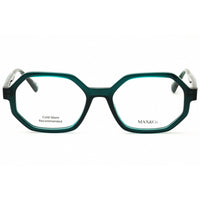 Max & Co MO5174 096 Women's Oval Eyeglasses in Shiny Dark Green Injected Propionate ,
