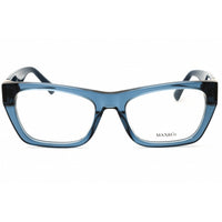 Max & Co MO5186 090 Women's Cat Eye Shape Eyeglasses - Shiny Blue Acetate Frame ,