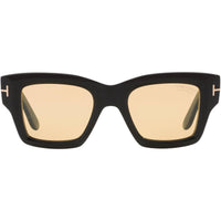 Tom Ford Ilias FT1154 01E Men's Square Sunglasses Shiny Black 50mm ,