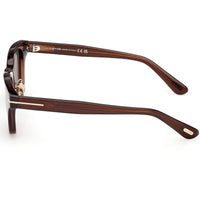 Tom Ford FT1353-D 50A Unisex Square Sunglasses Dark Brown Smoke 52mm ,