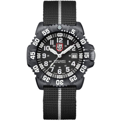 Luminox Men's Watch - Navy SEAL Quartz Black and White Nylon Strap | XS.CZ51 ,