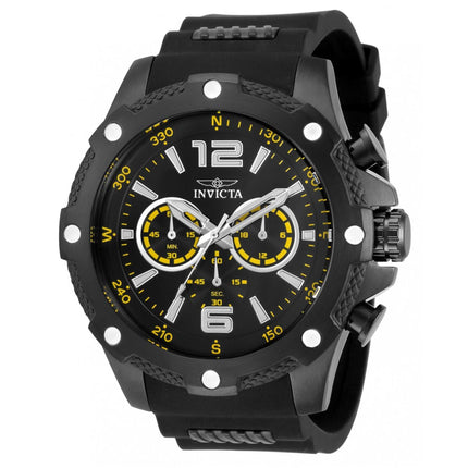 Invicta I-Force 34021 Men's 50mm Black Stainless Steel Case Quartz Watch ,