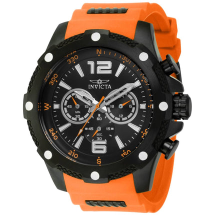 Invicta I-Force 43002 Men's 50mm Quartz Stainless Steel Case Black Dial Watch ,