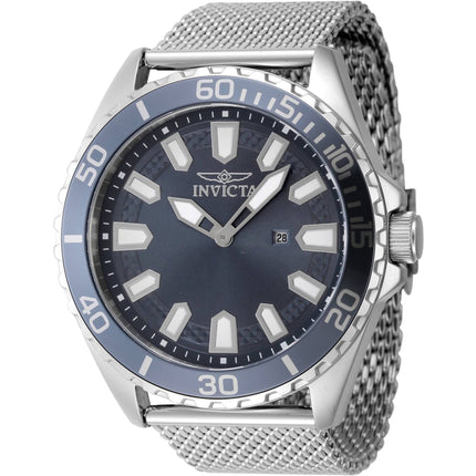 Invicta Pro Diver 46901 Men's 46mm Stainless Steel Blue Dial Quartz Watch ,