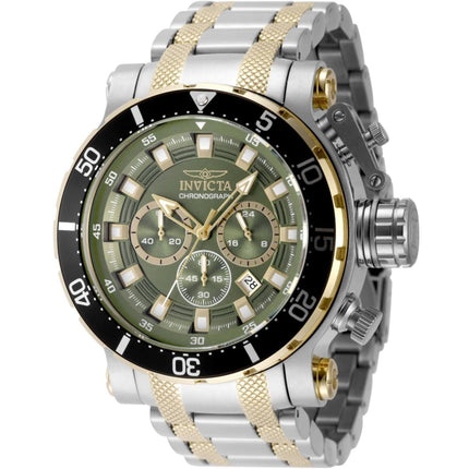 Invicta Coalition Forces 49225 Men's 52mm Gold Steel Quartz Watch ,