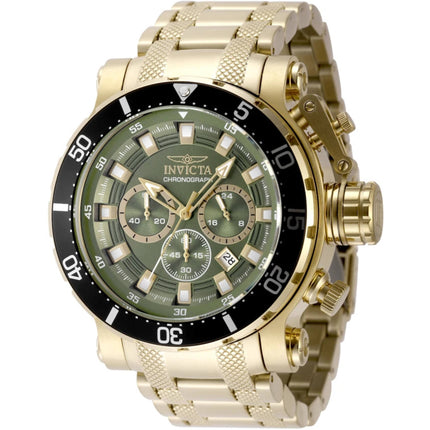 Invicta Coalition Forces 49227 Men's 52mm Steel Quartz Watch Green Dial ,