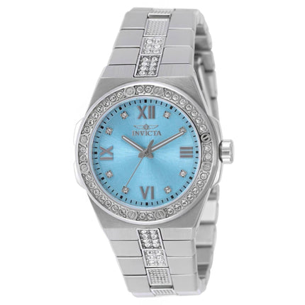 Invicta 50654 Specialty Women's Watch 34mm Stainless Steel Crystal Tiffany Blue Dial ,