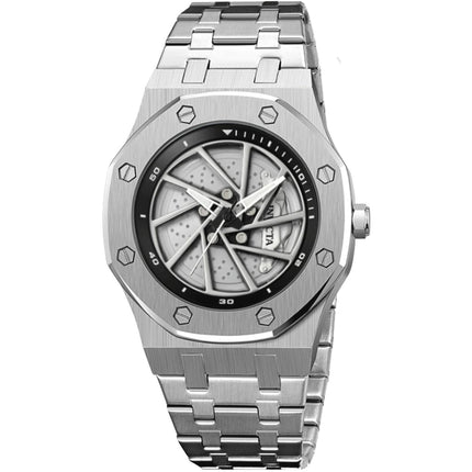 Invicta 69486 Speedway Rim Men's Quartz Watch - 42mm Steel Case, White Dial ,