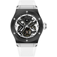 Invicta 70111 Celestial Men's 45mm Silver Dial Automatic White Rubber Watch ,