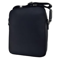 S.T. Dupont Men's Grained Leather Cross Body Bag, Blue 093106B ,
