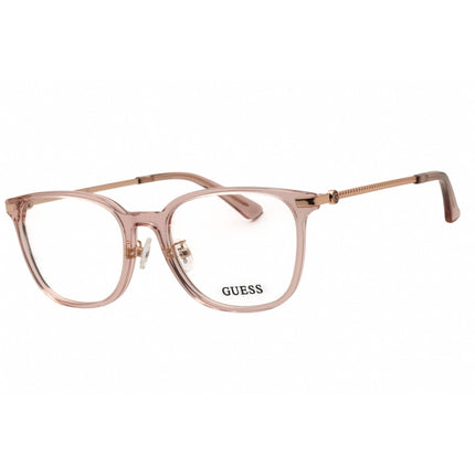 Guess GU2918-D 072 Women's Round Eyeglasses in Shiny Pink Acetate with Full Rim Frame ,