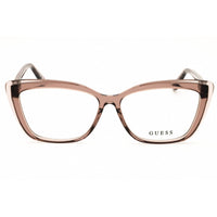 Guess GU2977 059 Women's Cat Eye Eyeglasses in Beige Acetate with Full Rim Frame ,