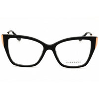Guess by Marciano GM0399 001 Women's Cat Eye Eyeglasses in Shiny Black, Full Rim Frame ,