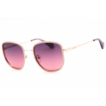 Max & Co MO0091 28Z Women's Oversized Sunglasses in Shiny Rose Gold Metal Full Rim ,