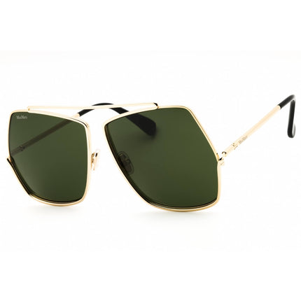 Max Mara MM0006 08A Women's Oversized Sunglasses in Shiny Gunmetal Metal Full Rim ,