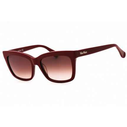 Max Mara MM0010 66F Women's Cat Eye Shape Sunglasses in Shiny Red Acetate Full Rim ,
