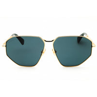 Max Mara MM0143 30N Women's Shiny Deep Gold Metal Full Rim Oval Shape Sunglasses ,