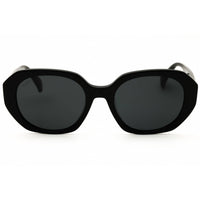 Max Mara MM0151-K 01A Women's Shiny Black Acetate Full Rim Oval Shape Sunglasses ,