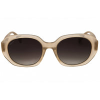 Max Mara MM0151-K 45B Women's Shiny Light Brown Acetate Full Rim Oval Sunglasses ,