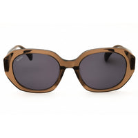 Max Mara MM0151-K 48A Women's Shiny Dark Brown Acetate Full Rim Oval Shape Sunglasses ,