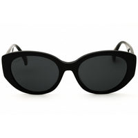 Max Mara MM0154-K 01A Women's Shiny Black Acetate Full Rim Cat Eye Shape Sunglasses ,