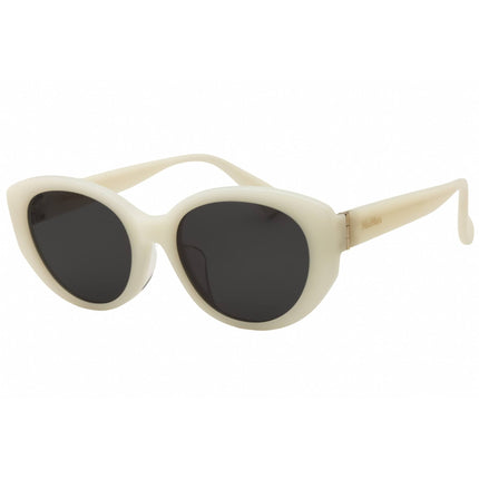 Max Mara MM0154-K 24A Women's White Acetate Full Rim Frame Cat Eye Shape Sunglasses ,