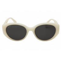 Max Mara MM0154-K 24A Women's White Acetate Full Rim Frame Cat Eye Shape Sunglasses ,