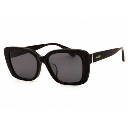 Max Mara MM0158-K 52A Women's Dark Havana Acetate Full Rim Rectangular Sunglasses ,