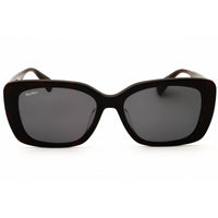 Max Mara MM0158-K 52A Women's Dark Havana Acetate Full Rim Rectangular Sunglasses ,