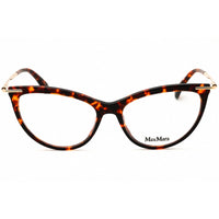 Max Mara MM5049 054 Women's Red Havana Acetate Full Rim Cat Eye Shape Eyeglasses ,