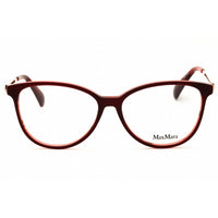 Max Mara MM5078 071 Women's Bordeaux/Gold Acetate Full Rim Round Shape Eyeglasses ,