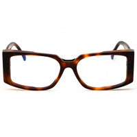 Max Mara MM5157-B 052 Women's Dark Havana Acetate Full Rim Rectangular Eyeglasses ,