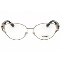 Versace 0VE1309 1001 Women's Cat Eye Eyeglasses in Silver/Black Metal, Full Rim Frame ,