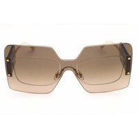 Versace 0VE2277 10026I Women's Blue/Brown Metal Rimless Shield Shape Sunglasses ,