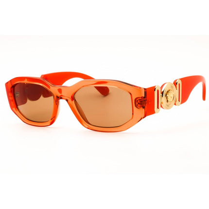 Versace 0VE4361 552763 Women's Transparent Papaya Orange Nylon Oval Shape Sunglasses ,