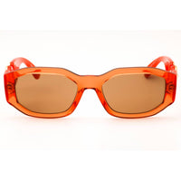 Versace 0VE4361 552763 Women's Transparent Papaya Orange Nylon Oval Shape Sunglasses ,
