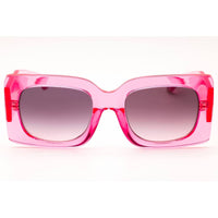 Versace 0VE4496U 53705M Women's Transparent Pink Acetate Rectangular Sunglasses ,