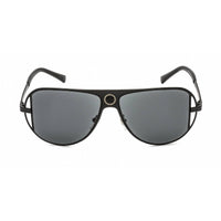Versace VE2212 100987 Men's Black Metal Full Rim Frame Aviator Shape Sunglasses ,