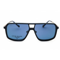 Zeiss ZS24157LP 048 Men's Satin Silver/Matte Blue Titanium Rectangular Sunglasses ,
