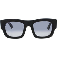 Bugatti 48M MBK Unisex Sunglasses in Matte Black Acetate Cat Eye Shape Full Rim Frame ,