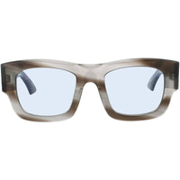 Bugatti 48M GS Unisex Grey Strat Titanium Full Rim Frame Rectangular Sunglasses ,