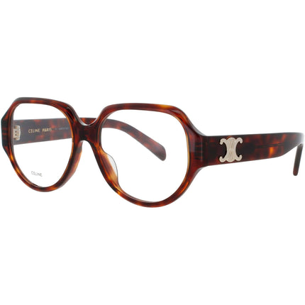 Celine CL50165I 052 Men's Eyeglasses in Dark Havana Acetate Oval Shape Full Rim Frame ,